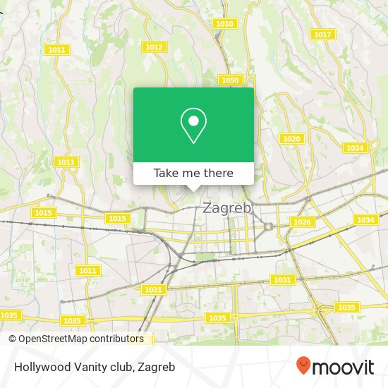 Hollywood Vanity club map