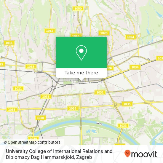 University College of International Relations and Diplomacy Dag Hammarskjöld map
