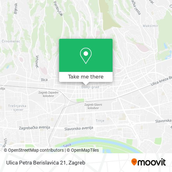 Ulica Petra Berislavića 21 map