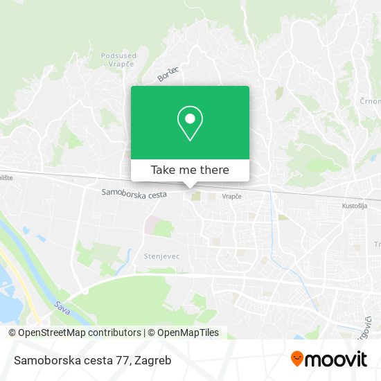 Samoborska cesta 77 map