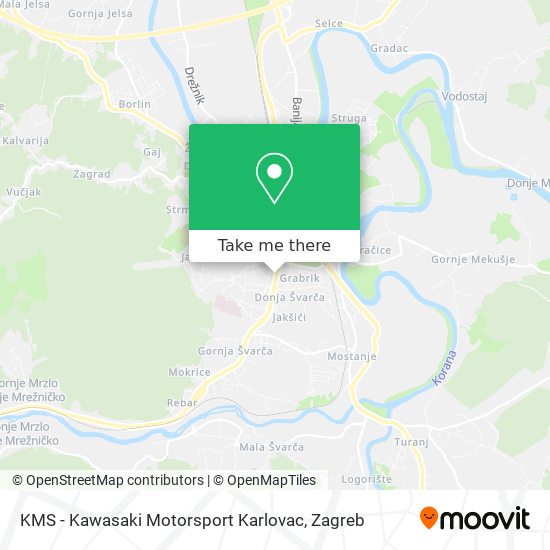 KMS - Kawasaki Motorsport Karlovac map