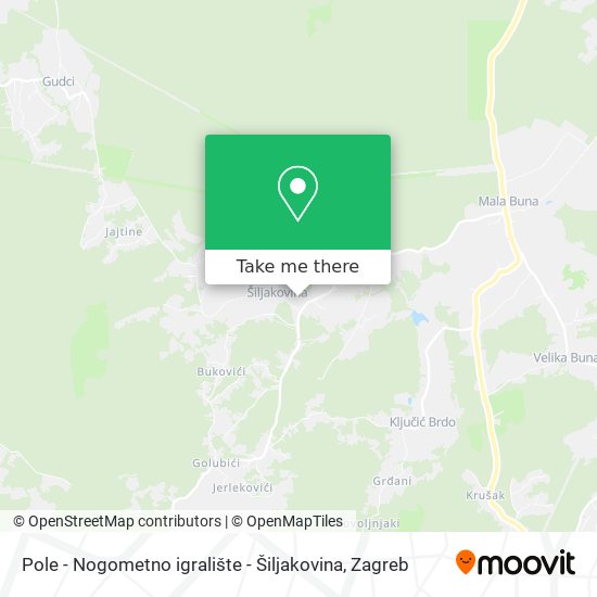 Pole - Nogometno igralište - Šiljakovina map