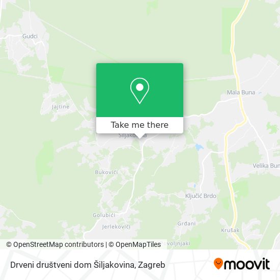 Drveni društveni dom Šiljakovina map