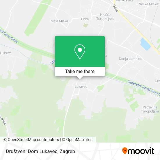 Društveni Dom Lukavec map