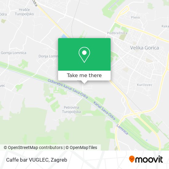 Caffe bar VUGLEC map