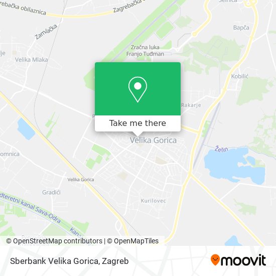 Sberbank Velika Gorica map