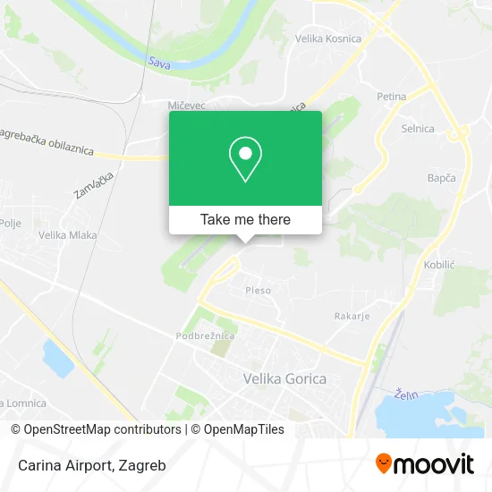 Carina Airport map