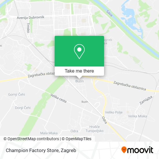 Champion Factory Store map