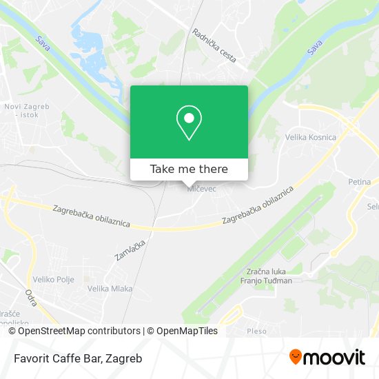 Favorit Caffe Bar map