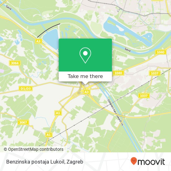 Benzinska postaja Lukoil map