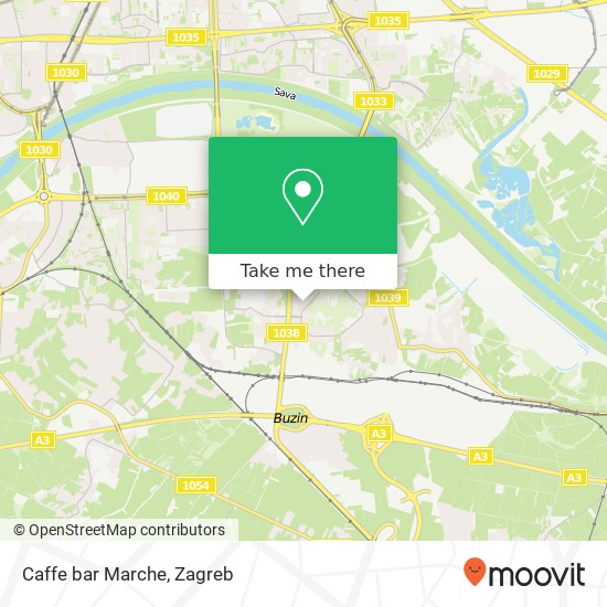 Caffe bar Marche map