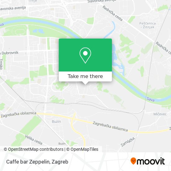 Caffe bar Zeppelin map