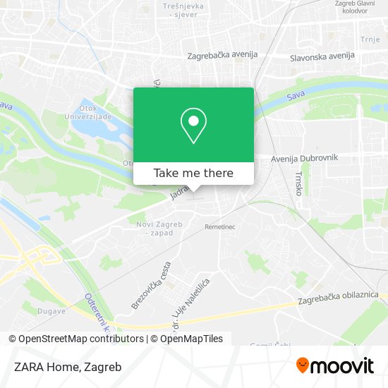 ZARA Home map