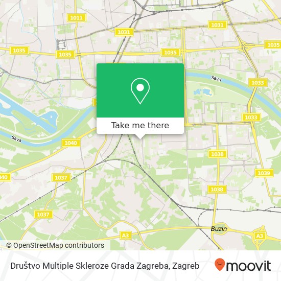 Društvo Multiple Skleroze Grada Zagreba map