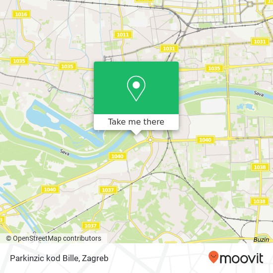 Parkinzic kod Bille map