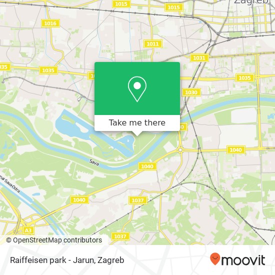 Raiffeisen park - Jarun map