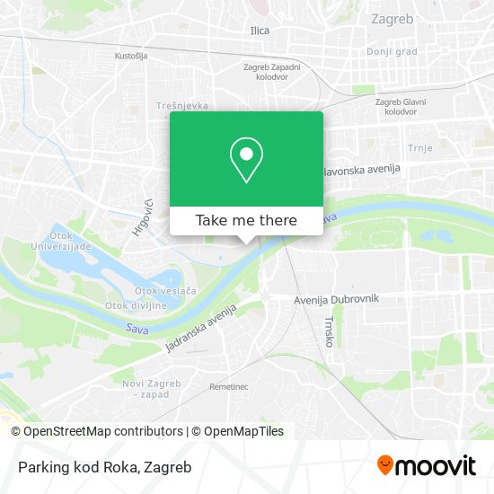 Parking kod Roka map