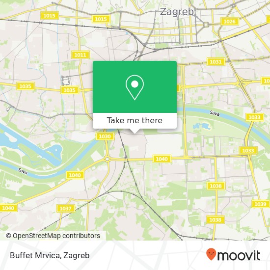 Buffet Mrvica map