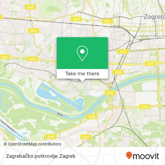 Zagrebačko potkrovlje map