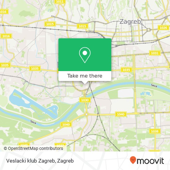 Veslacki klub Zagreb map