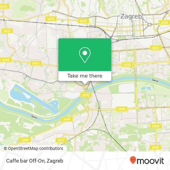 Caffe bar Off-On map