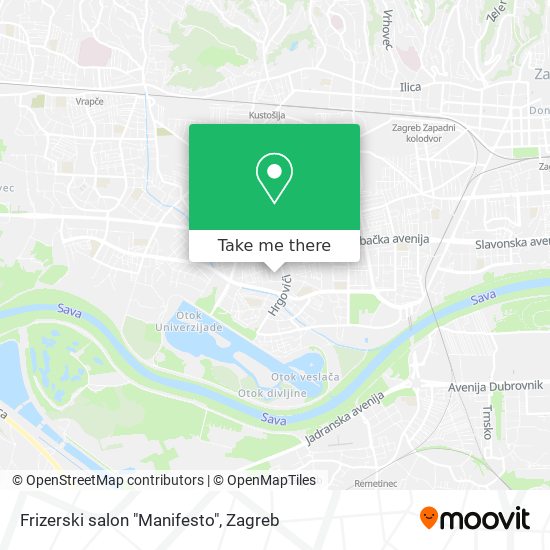 Frizerski salon "Manifesto" map