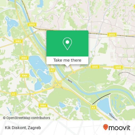 Kik Diskont map