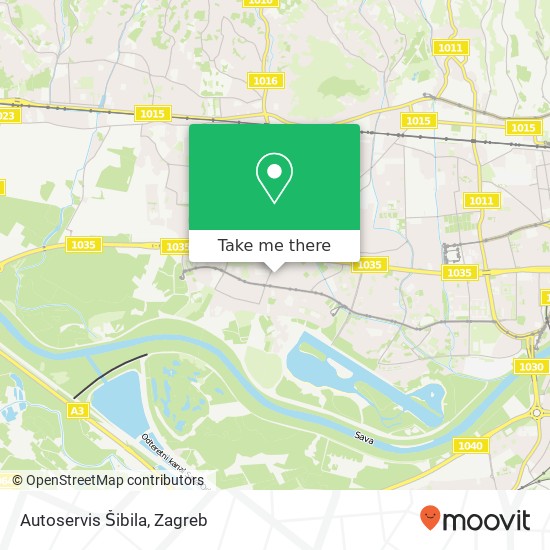 Autoservis Šibila map