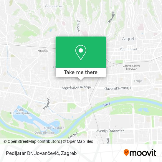 Pedijatar Dr. Jovančević map