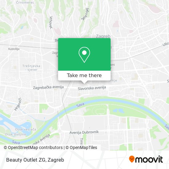 Beauty Outlet ZG map