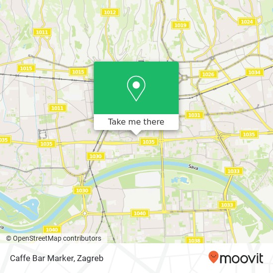Caffe Bar Marker map