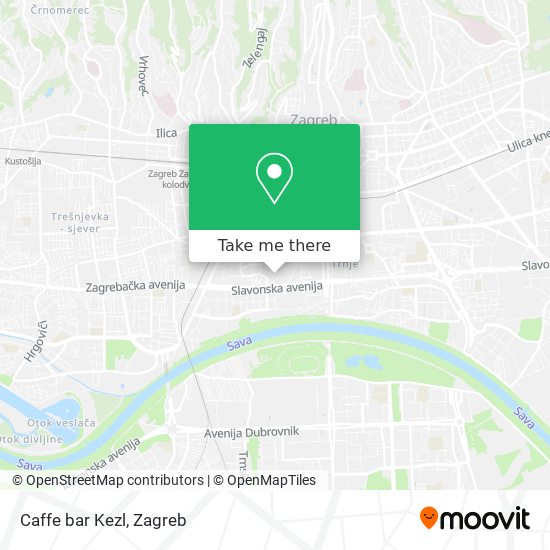 Caffe bar Kezl map