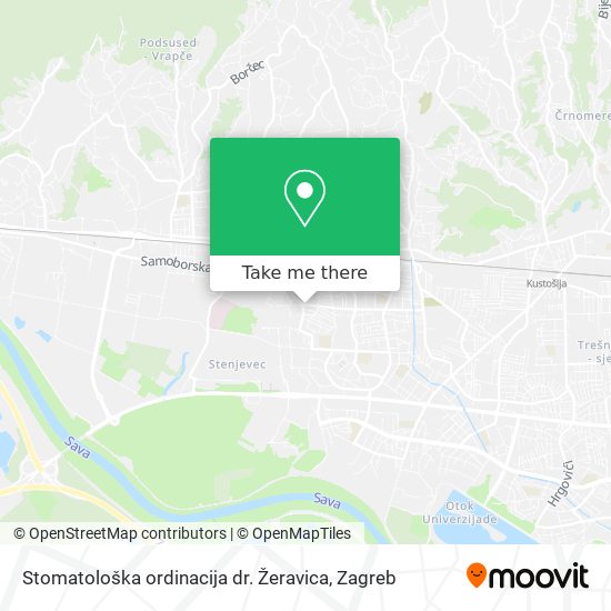 Stomatološka ordinacija dr. Žeravica map