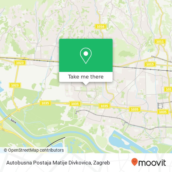 Autobusna Postaja Matije Divkovica map