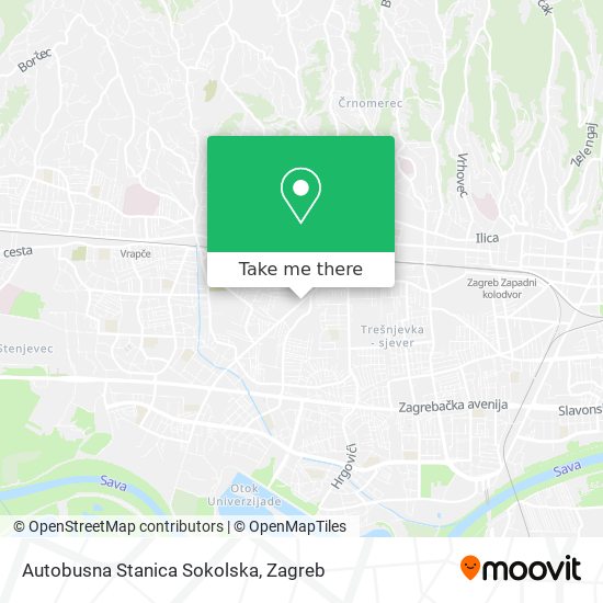 Autobusna Stanica Sokolska map