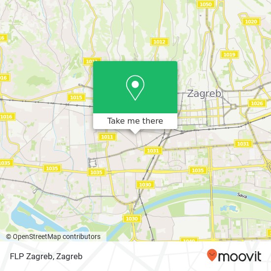 FLP Zagreb map