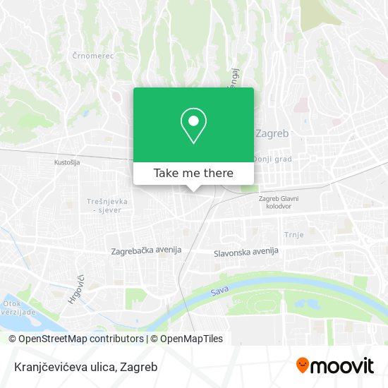 Kranjčevićeva ulica map
