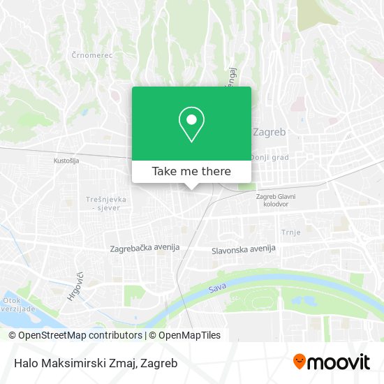 Halo Maksimirski Zmaj map