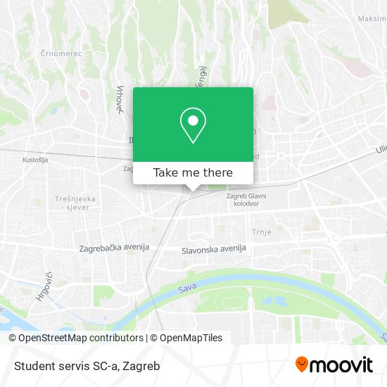 Student servis SC-a map