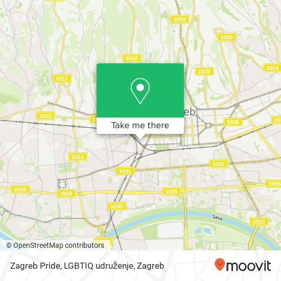 Zagreb Pride, LGBTIQ udruženje map