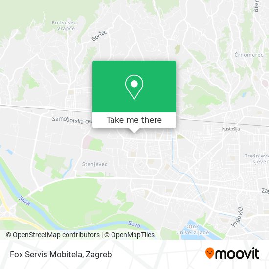 Fox Servis Mobitela map