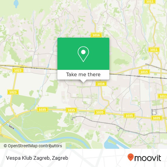 Vespa Klub Zagreb map