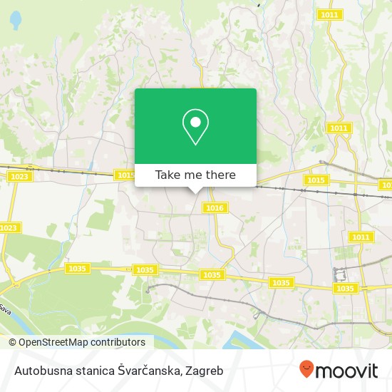 Autobusna stanica Švarčanska map