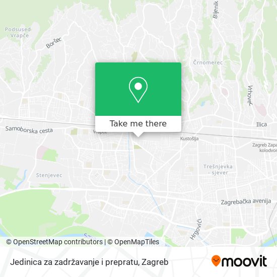 Jedinica za zadržavanje i prepratu map