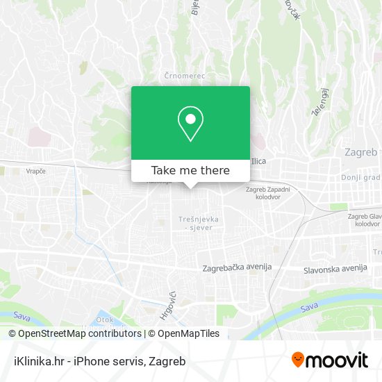 iKlinika.hr - iPhone servis map
