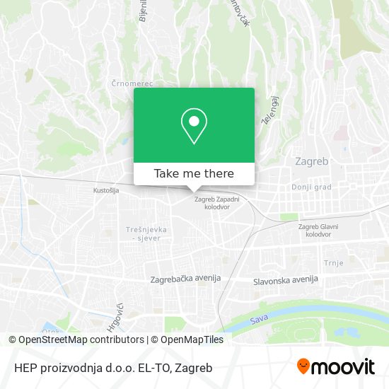 HEP proizvodnja d.o.o. EL-TO map