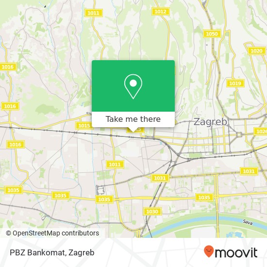 PBZ Bankomat map