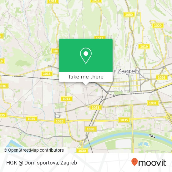 HGK @ Dom sportova map