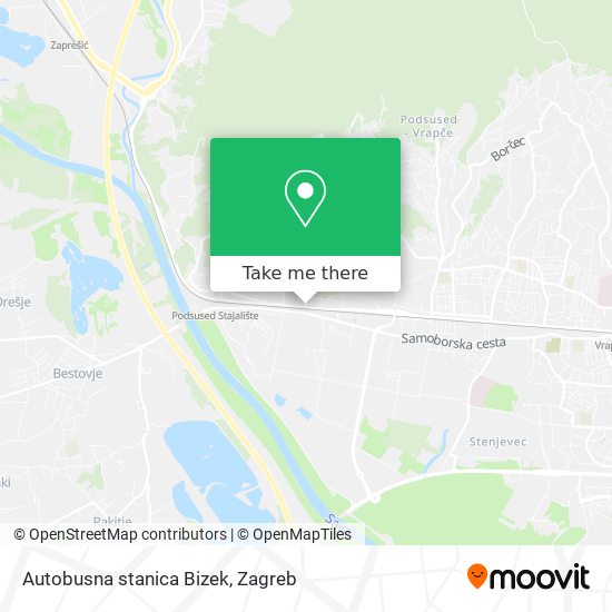 Autobusna stanica Bizek map