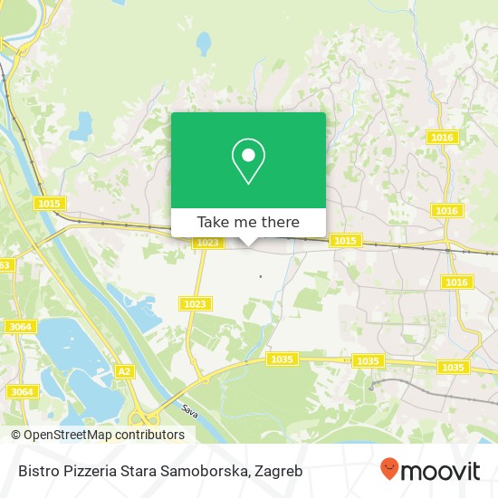 Bistro Pizzeria Stara Samoborska map